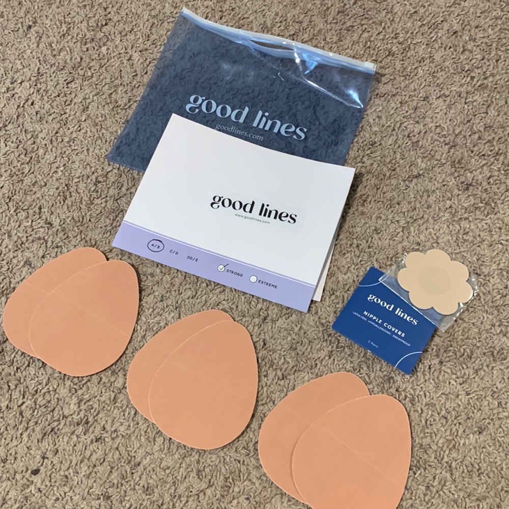 NWOT Set of Good Lines Boob Tap for size A/B and Nipple Covers